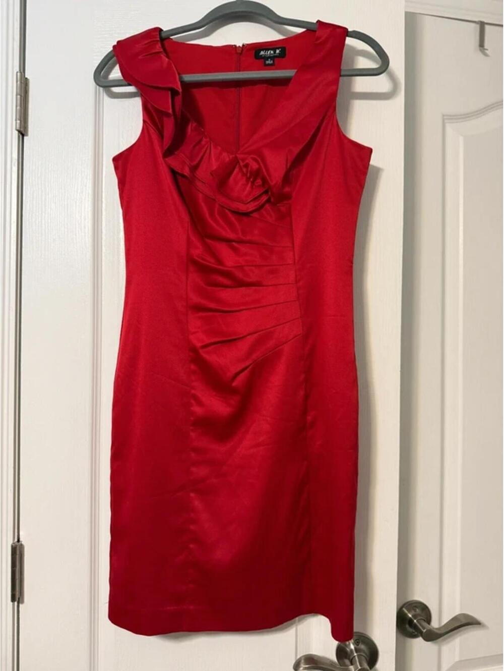 Allen B. by Allen Schwartz Red Sheath Dress, Size 4